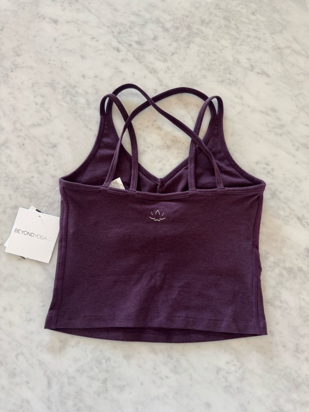 beyond yoga spacedye get across tank in eggplant - Picture 6 of 7